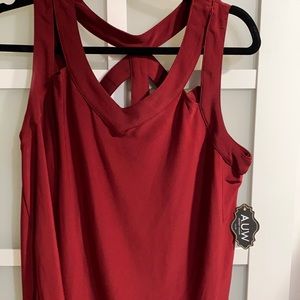 Maroon burgundy work wear tank NWT